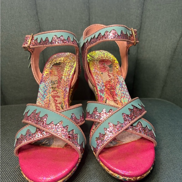 Irregular Choice Pink and Blue Ice Cream Heels - Picture 2 of 4